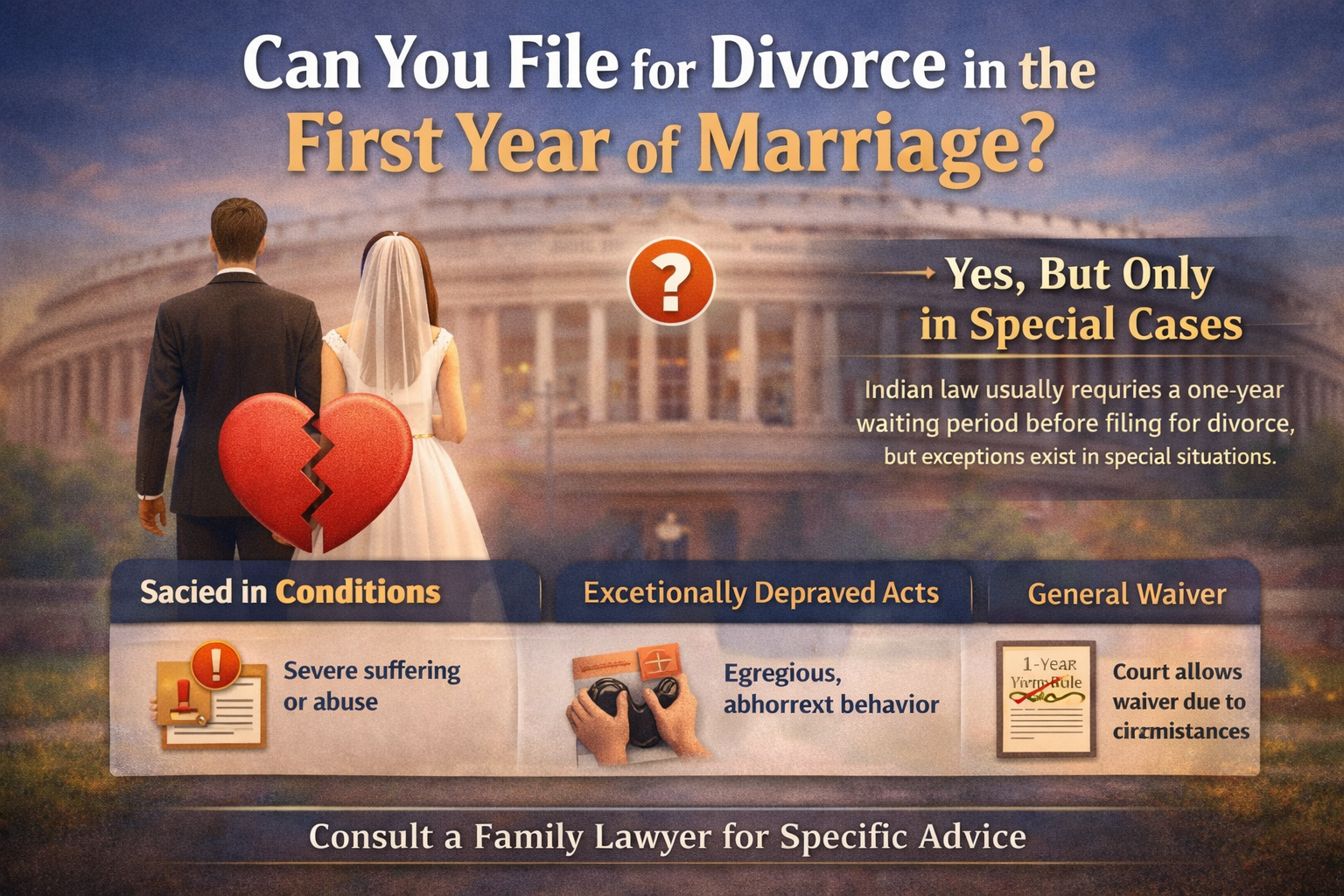 Can You File for Divorce in the First Year of Marriage?