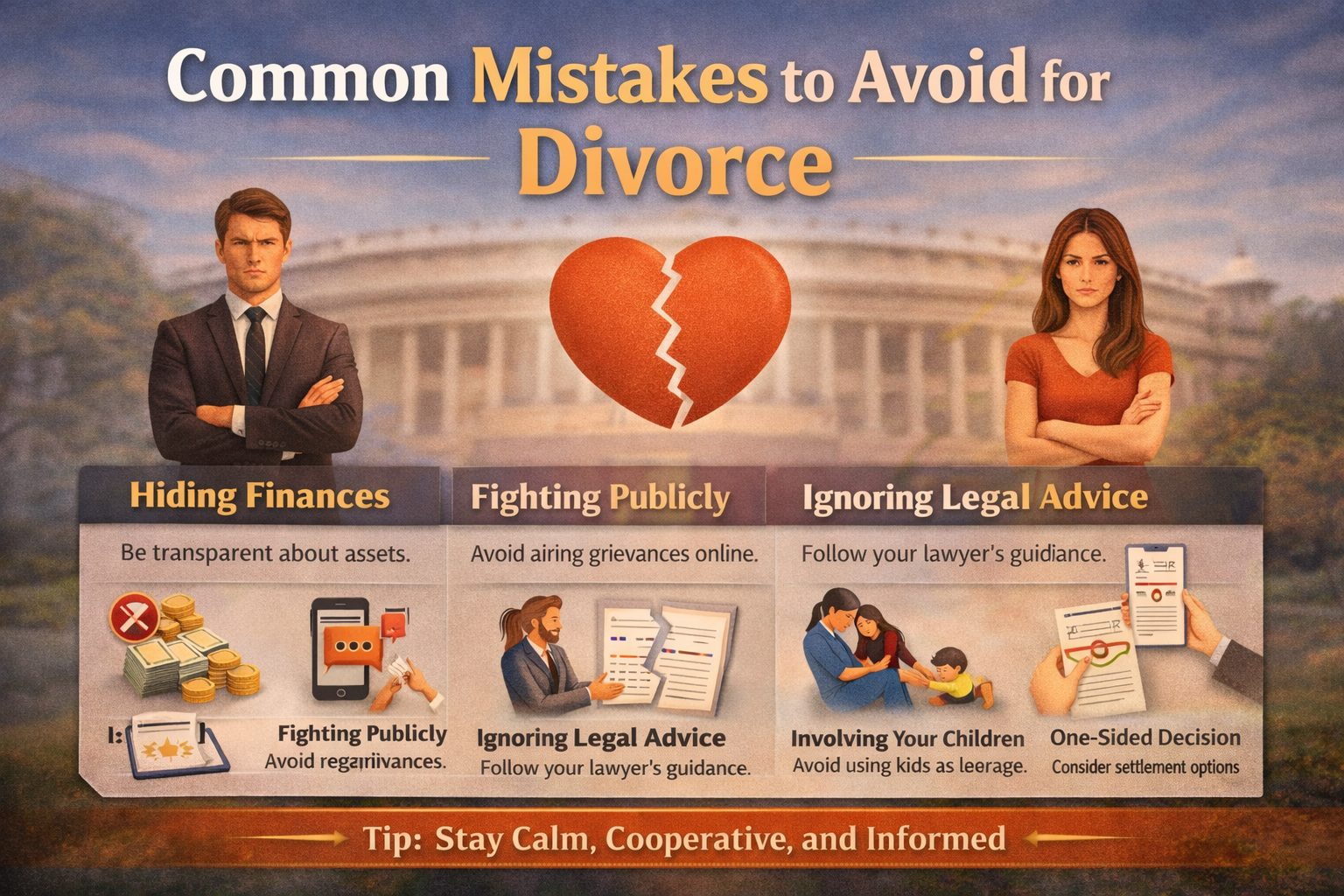 Common Mistakes to Avoid for divorce